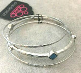 Sunset Fusion - Blue Bangle Bracelet. Fashion Fix Exclusive