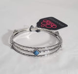 Sunset Fusion - Blue Bangle Bracelet. Fashion Fix Exclusive