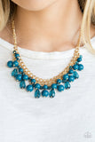 Tour de Trendsetter - Multi - Blue Beads Short Necklace