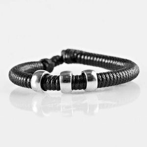 One For The Trail - Black Urban Tie Bracelet